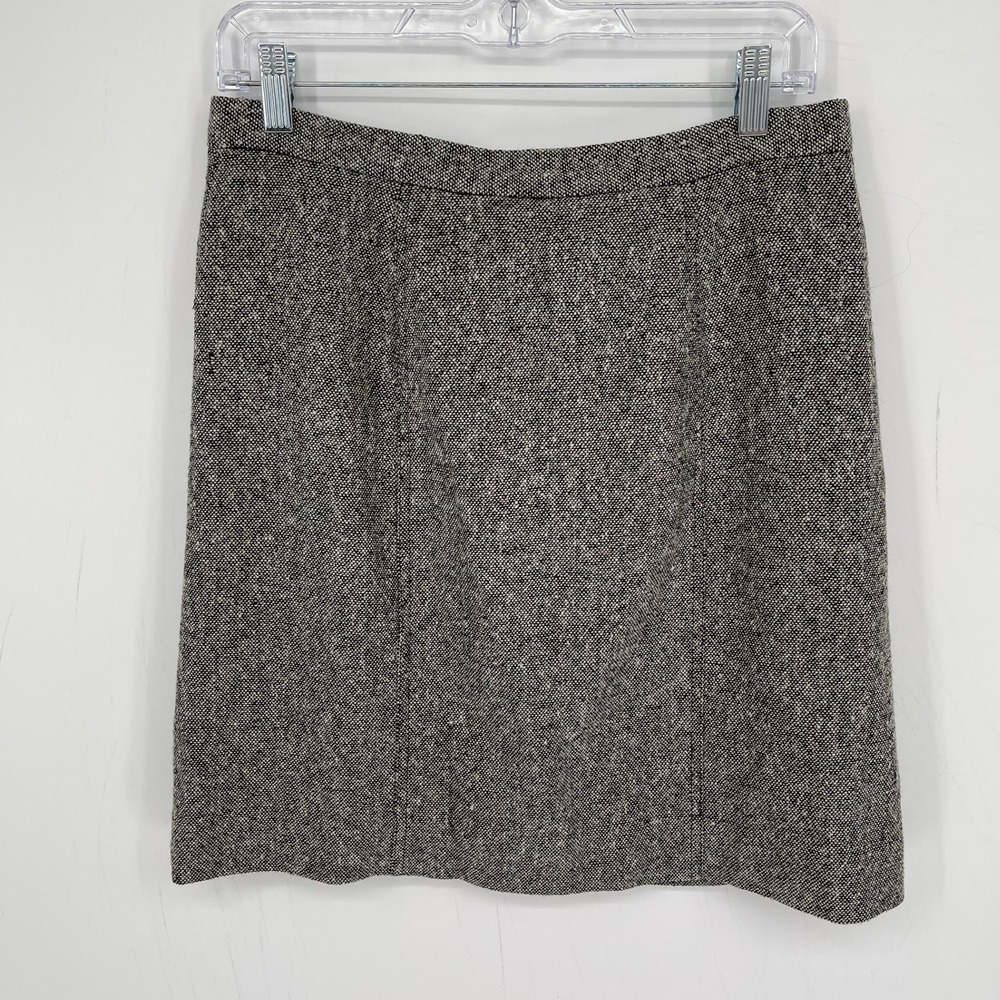 Kasper & Company ASL Women's Gray Wool Blend Tweed Office Fall Mini Skirt Size 8